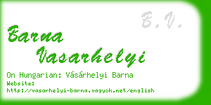barna vasarhelyi business card